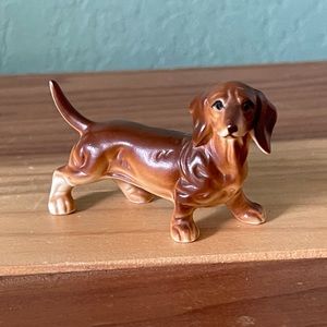 Porcelain miniature Dog figurine 2.5” Vintage